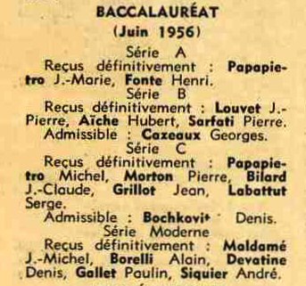 Journal Le Tell du 7 juillet 1956 taille org 343x321 pixels