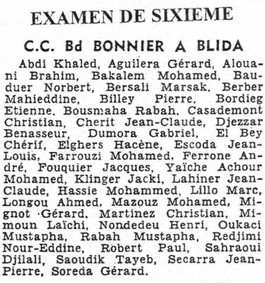 résultats examen de 6e en 1956 résultats examen de 6e en 1956