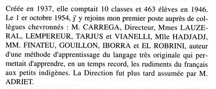 extrait du bulletin de 2005 des Anciens des lyces et collges de Blida - mile Schmitt