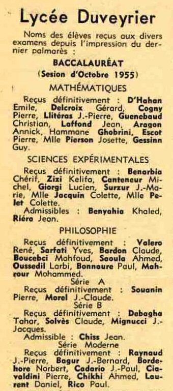 Journal Le Tell du 7 juillet 1956 taille org 340x769 pixels